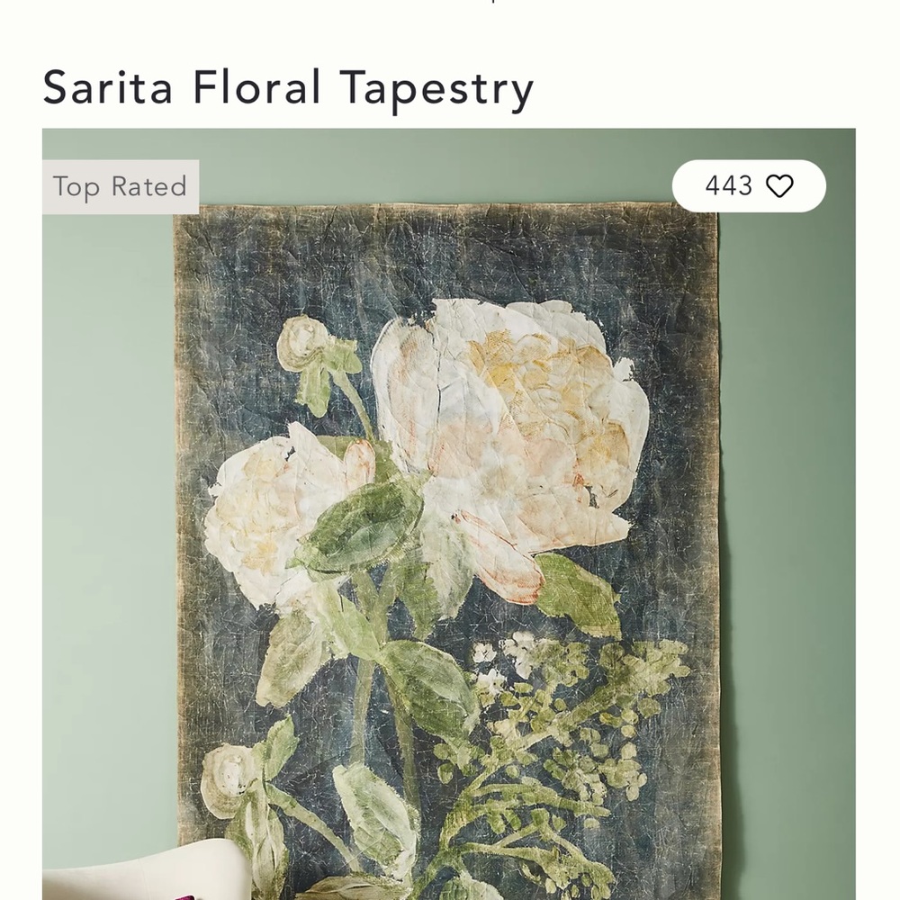 Sarita Floral Tapestry - New, Never used